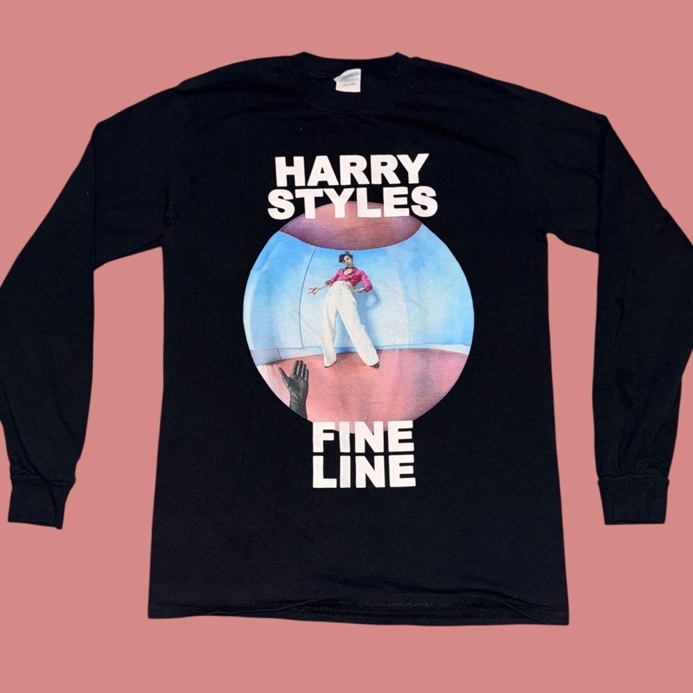Harry Styles 2019 Fine Line Album Cover Long Sleeve T Shirt Women’s Small